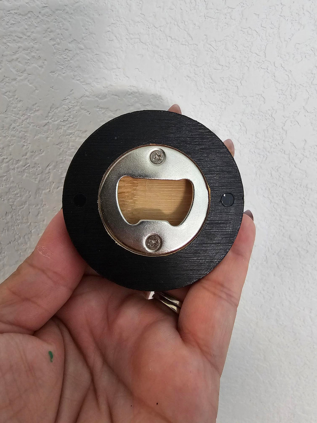 Green Embellished Mandala Magnetic Bottle Opener