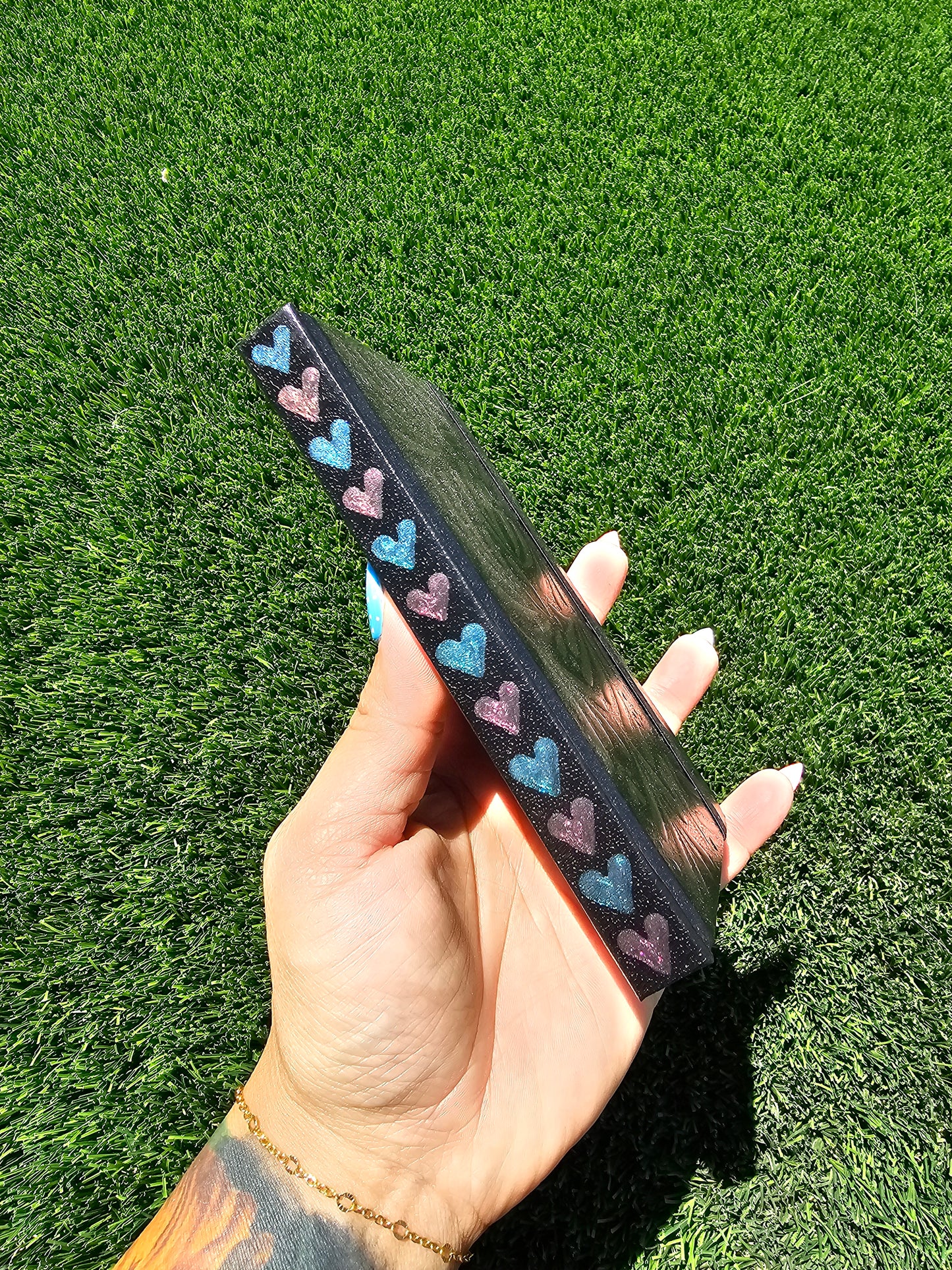 Hand-Painted Pocket Sketchbook | 150 Pages | Shimmering Purple Teal Vegan Leather Journal | 3.5" x 5" Blank Sketchbook | Pocket Notebook | Artist Gift
