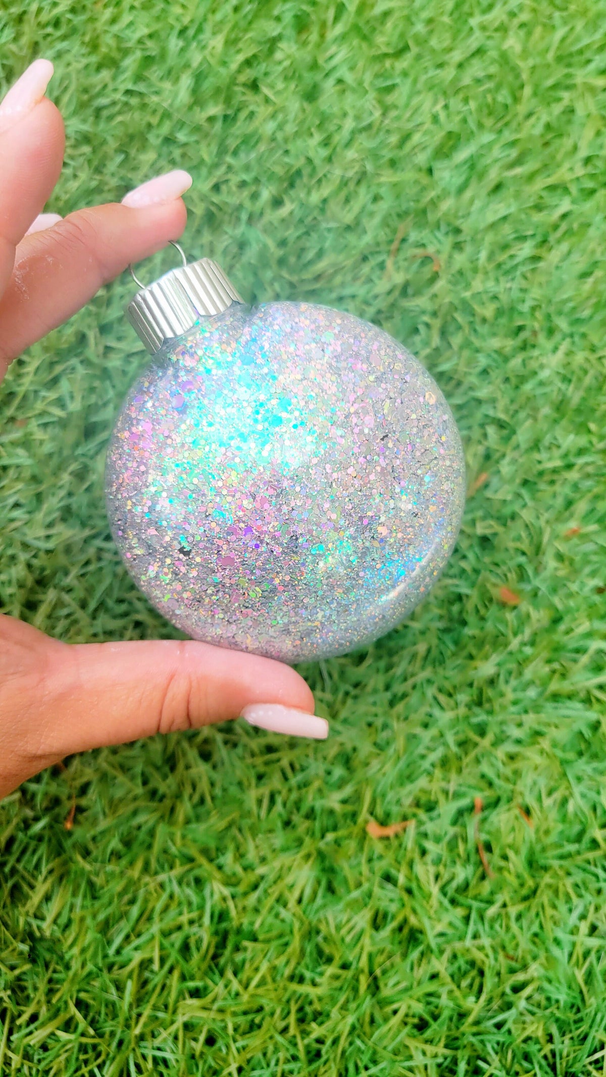 Holographic Glitter 3D Texture Mandala Hanging Ornament