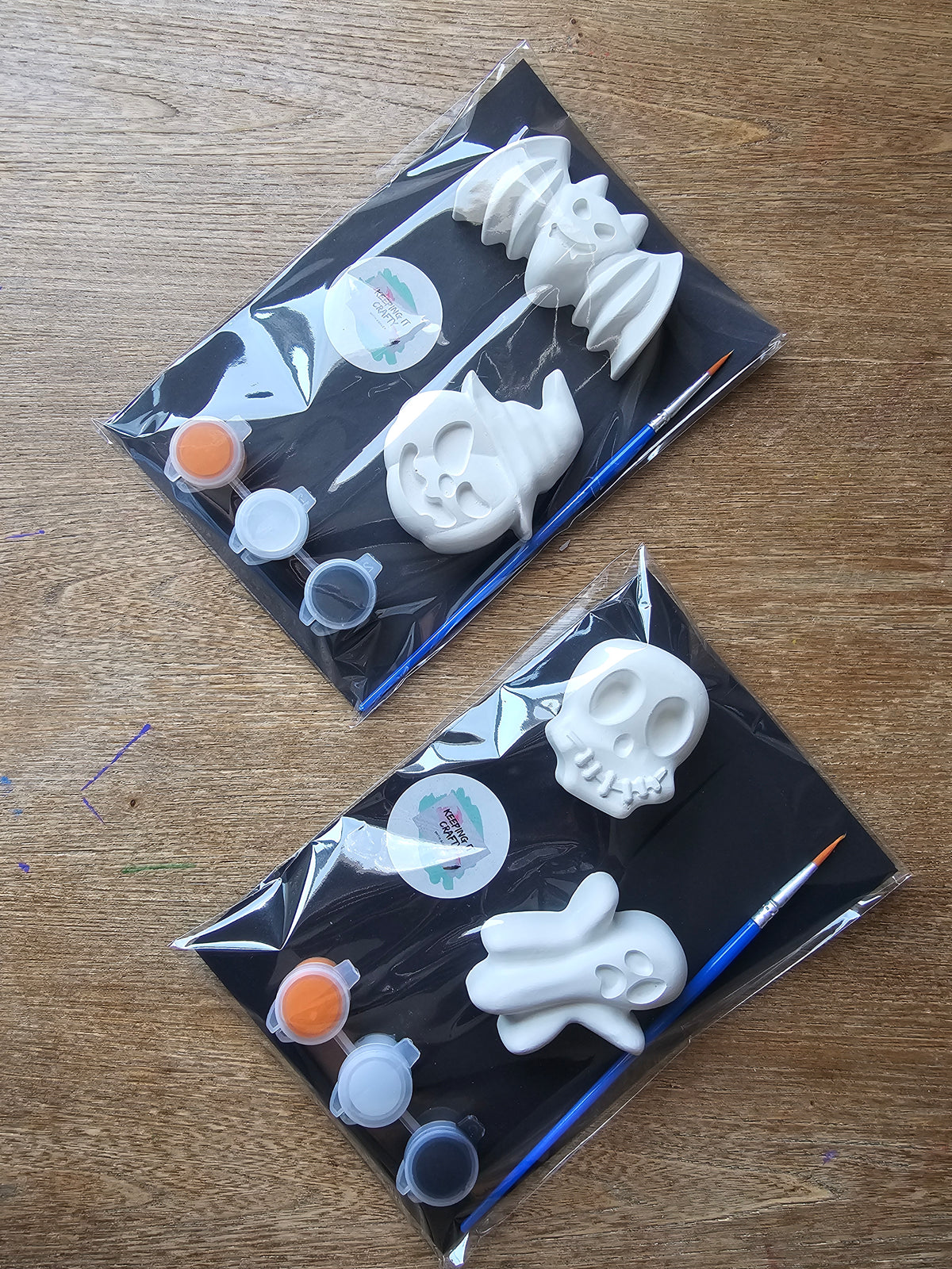 Halloween Paint Your Own Plaster Figurine Kit | DIY Halloween Craft for Kids | Plaster Painting Kit | Halloween Activity | Kids Craft Kit | Halloween Gift