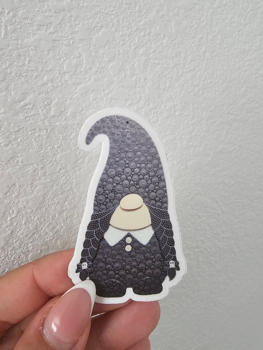 Cluster Dot Gnome Wednesday Sticker – Original Hand-Painted Halloween Art Sticker