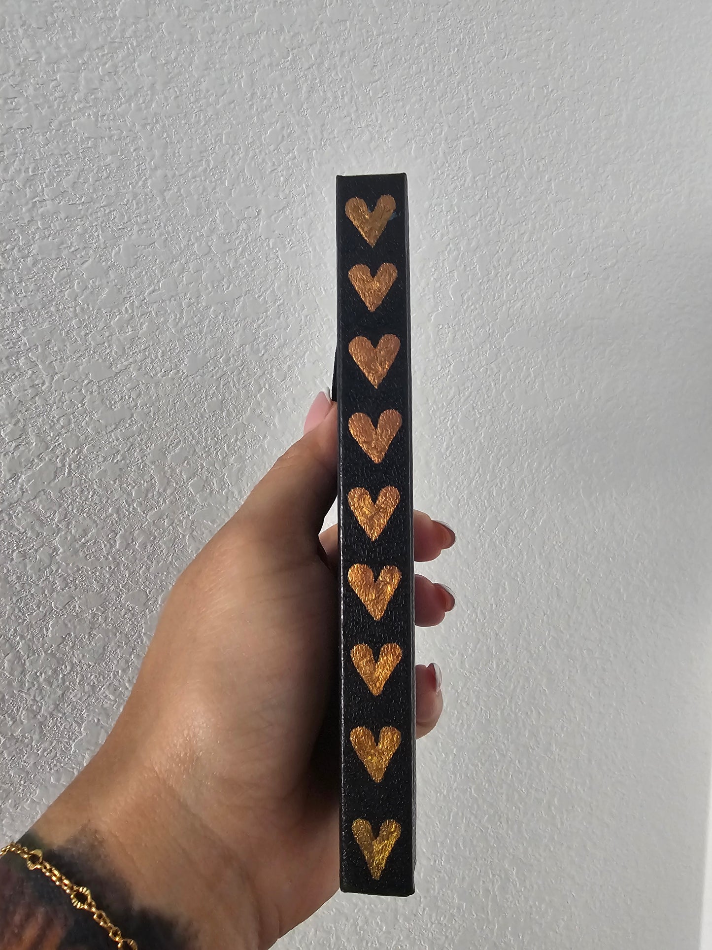 Hand-Painted Pocket Sketchbook | 150 Pages | Bronze & Teal Shimmer Vegan Leather Journal | 3.5" x 5" Blank Sketchbook | Pocket Notebook | Gift for All