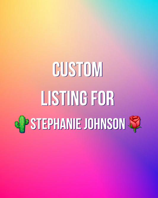 🌵CUSTOM LISTING🌹Stephanie Johnson Cactus Rose Black Mug